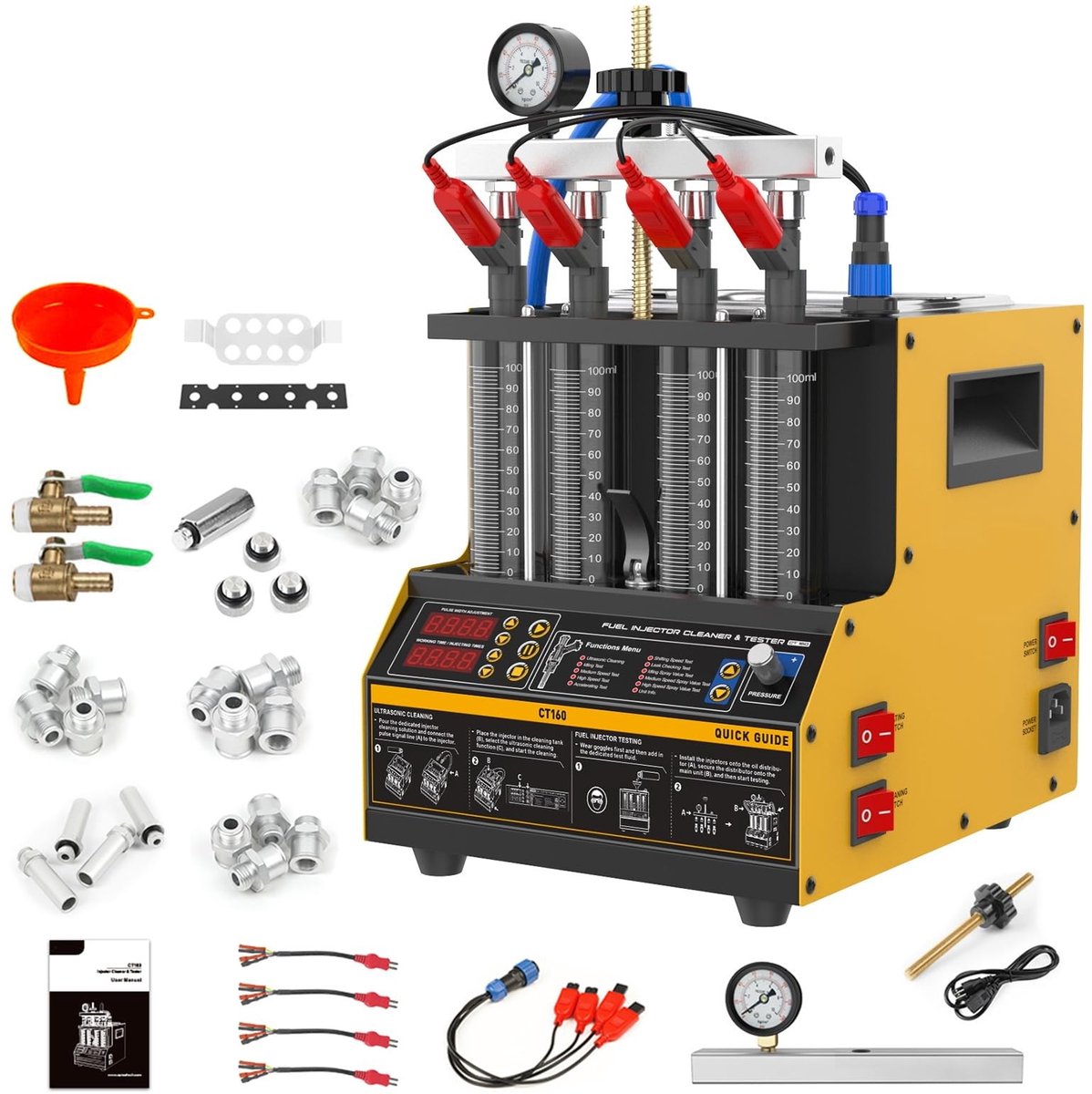 Solidchoice - Ultrasoon Brandstofinjector Cleaner voor 4-Cilinders