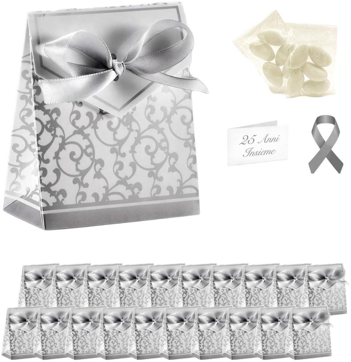 Solidchoice - Set van 10 Candy Boxen voor Feestjes met Persoonlijke Kaarten