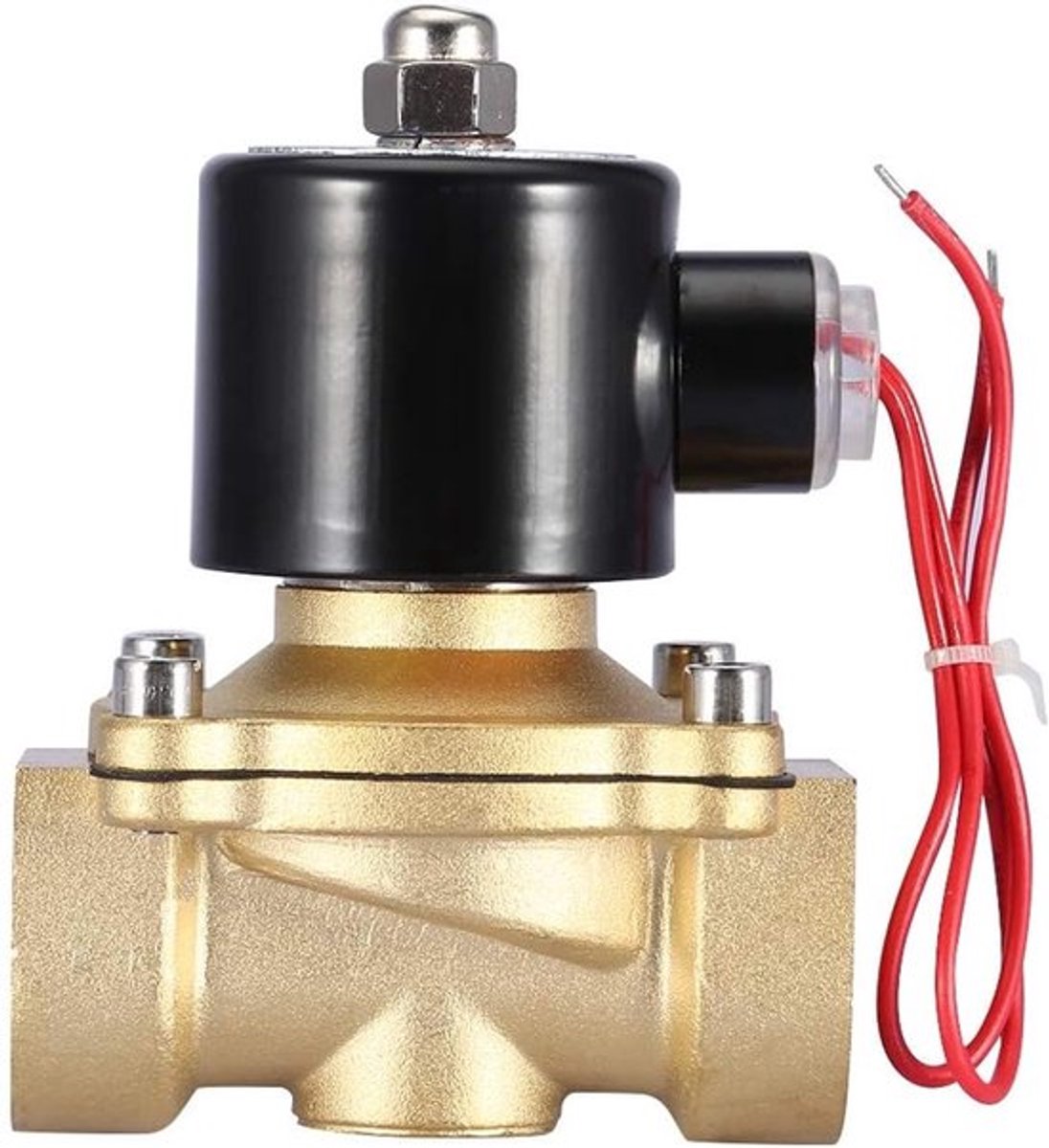 Elektrische Solenoïde Ventiel DN25 Normaal Gesloten 1" Messing Twee-Weg voor Waterstroomregeling met CE en IP65 Keurmerk
