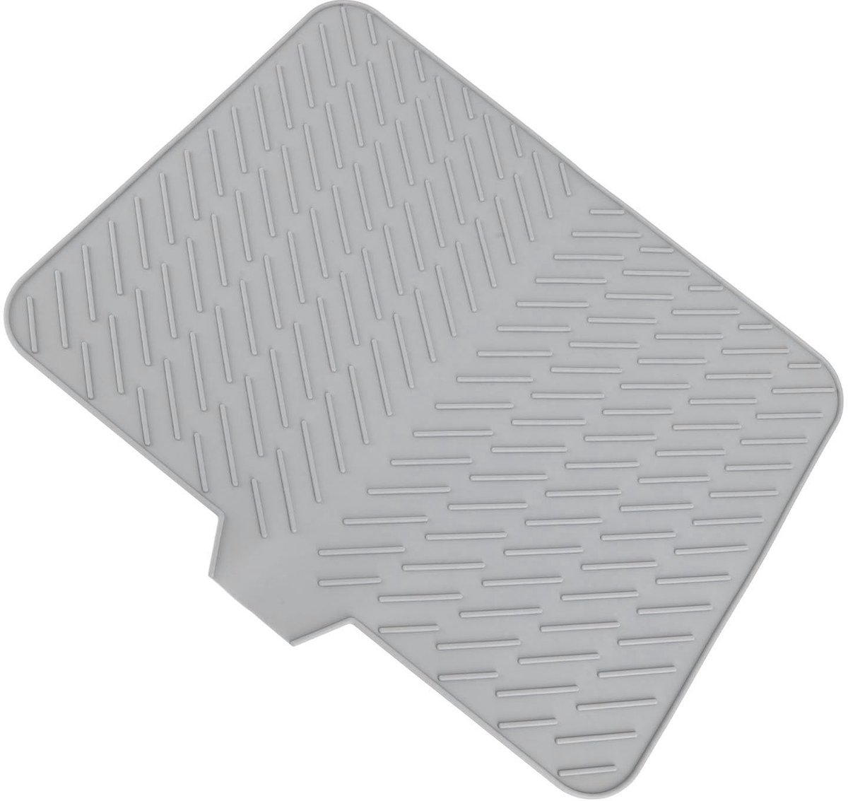 Solidchoice - Flexibele Silicone Afdruipmat met Afvoerfunctie voor Borden en Pannen, 43 x 58 cm