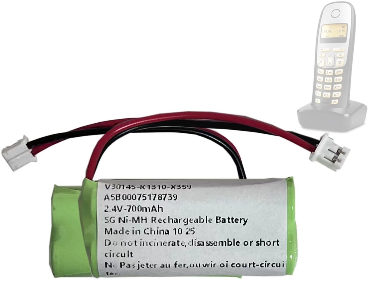 Solidchoice - Vervangende Accu V30145-K1310-X359 Geschikt voor Siemens Gigaset