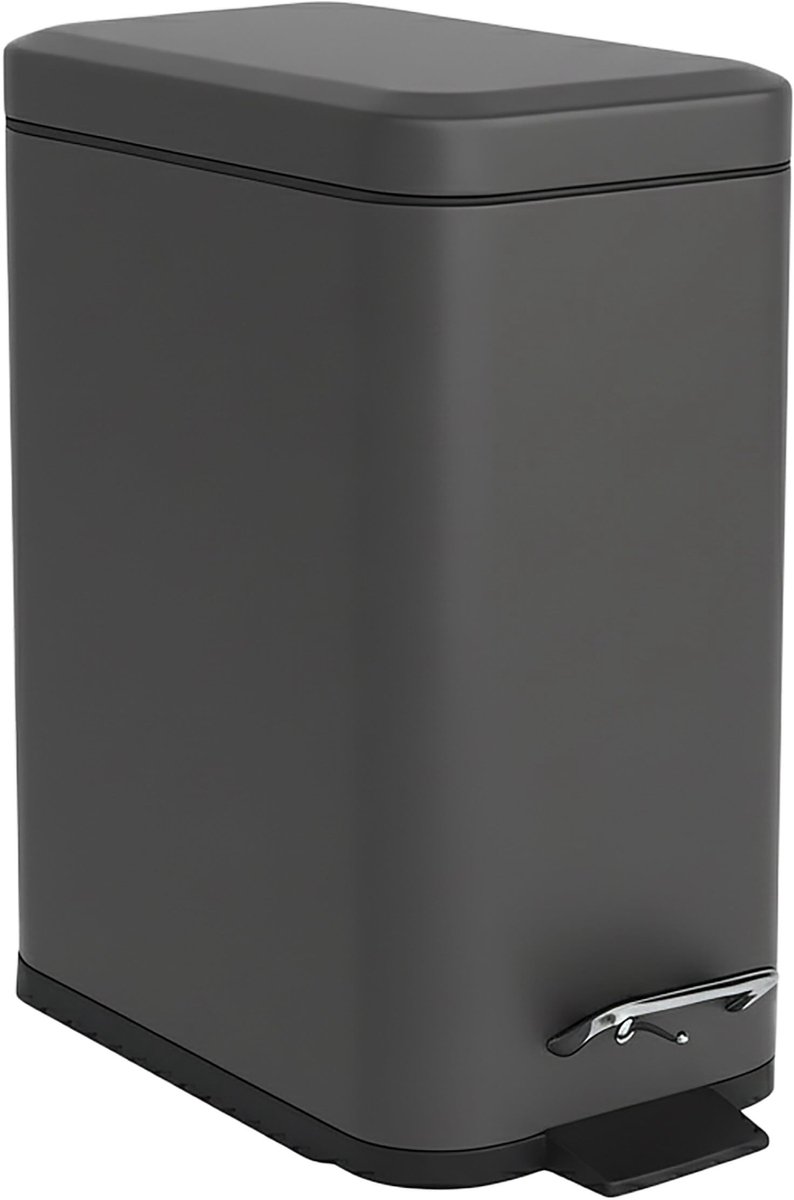 Solidchoice - Badkamer Vuilnisemmer 5L met Soft-Close en Verwijderbare Binnenemmer