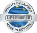 Logo Leifheit avec "QUALITY BY LEIFHEIT MADE IN EUROPE"