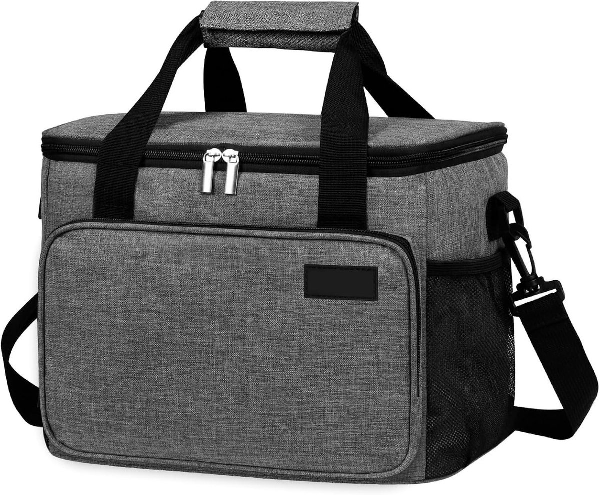 Koeltas - Blauw - 38 x 28 x 38 cm - Geïsoleerde Thermotas met Draagriem - Voor Outdoor en Reizen