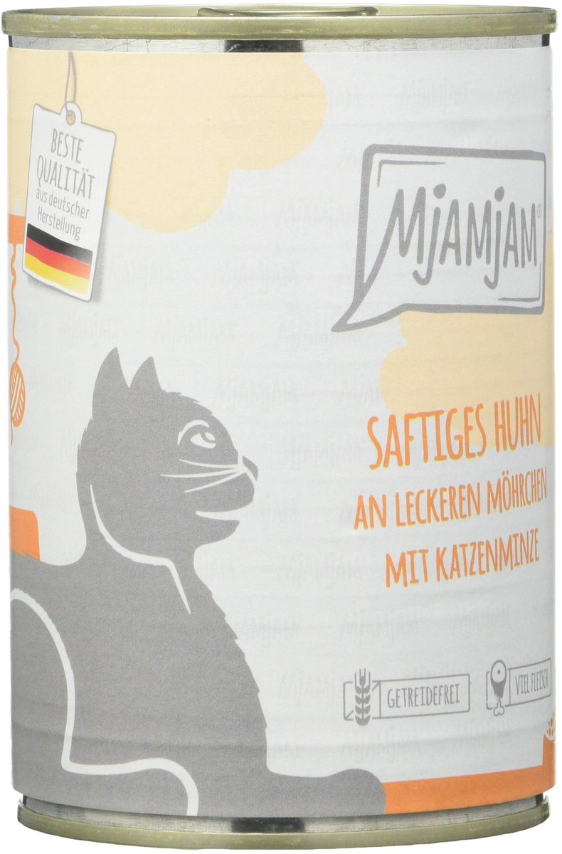 Solidchoice - Premium Natvoer voor Katten met Kip en Wortelen, 6 x 400g