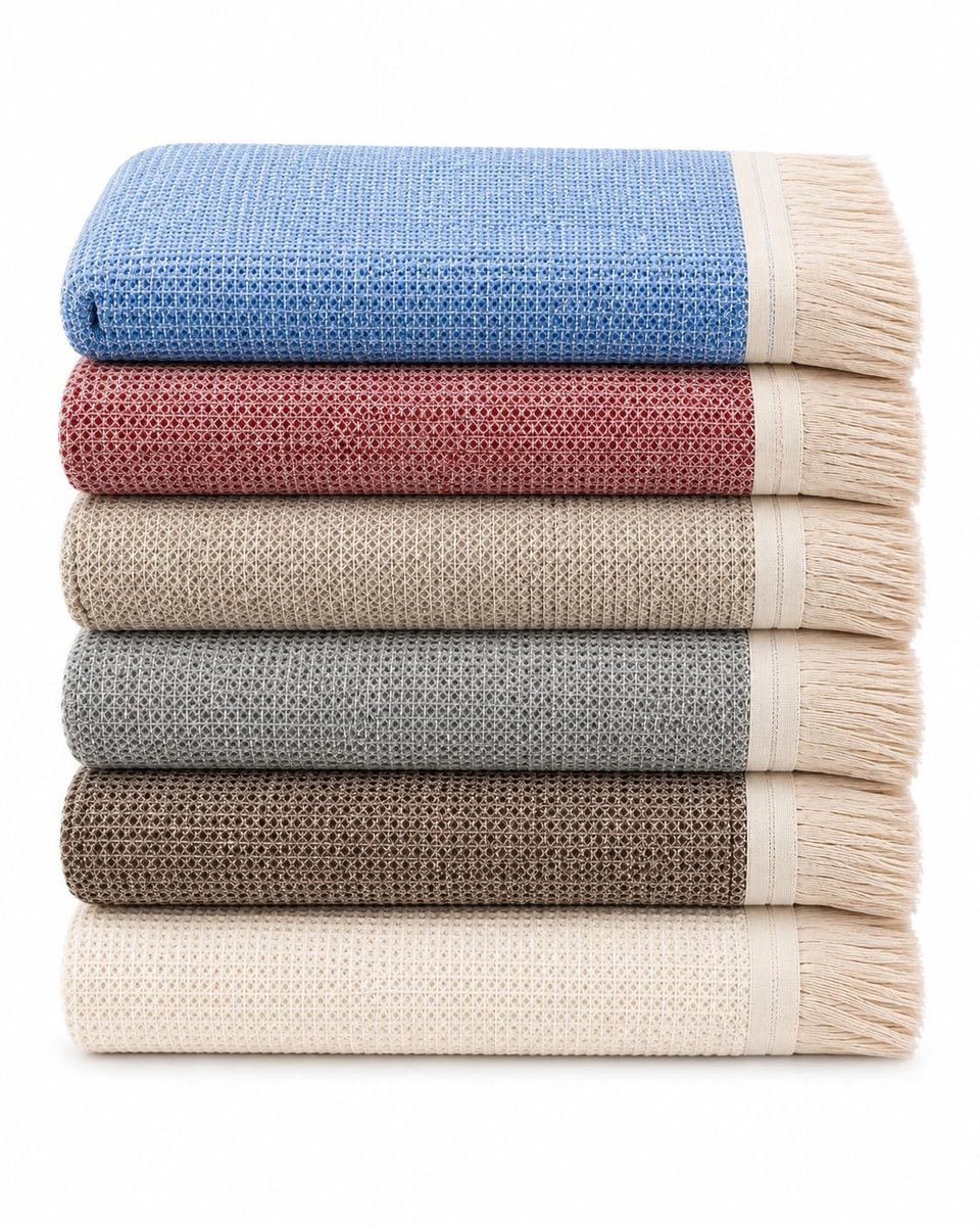 Solidchoice - Multifunctionele Katoenen Plaid 230 x 270 cm in Grijs