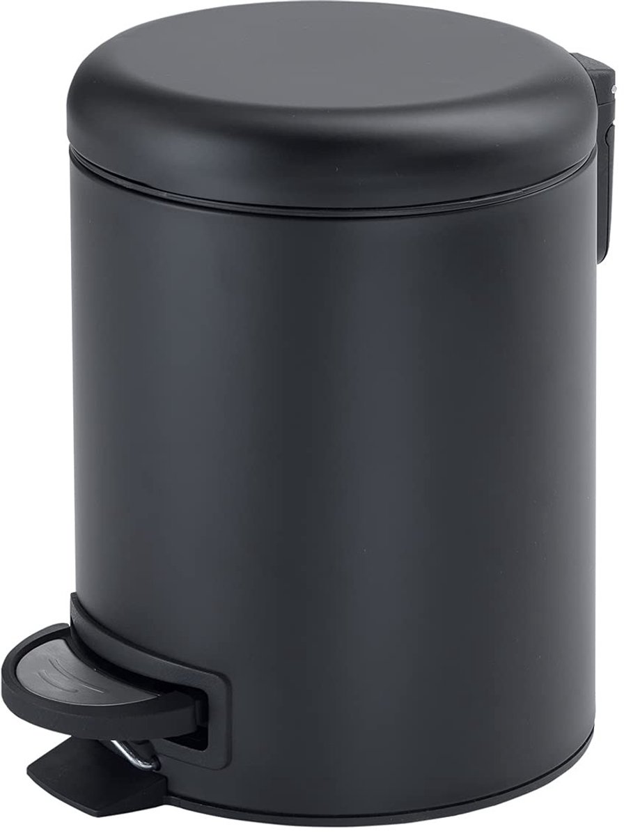 Solidchoice - Compacte Afvalemmer, Zwart