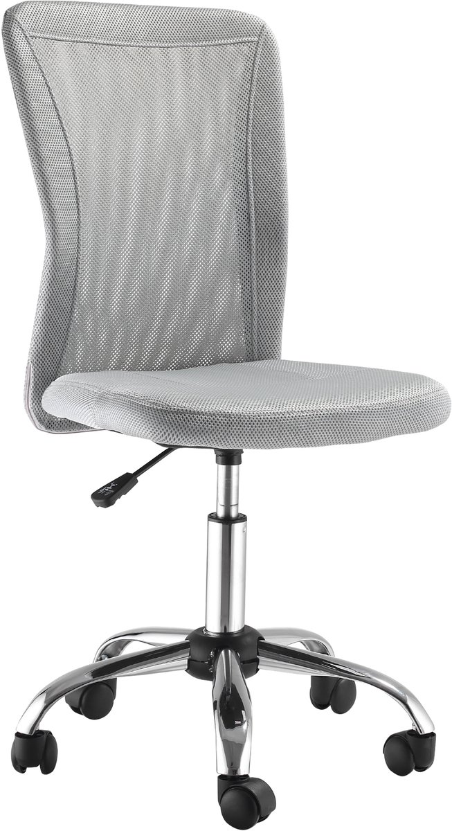 Vinsetto bureaustoel - Polyester - 43x58x100cm - Grijs