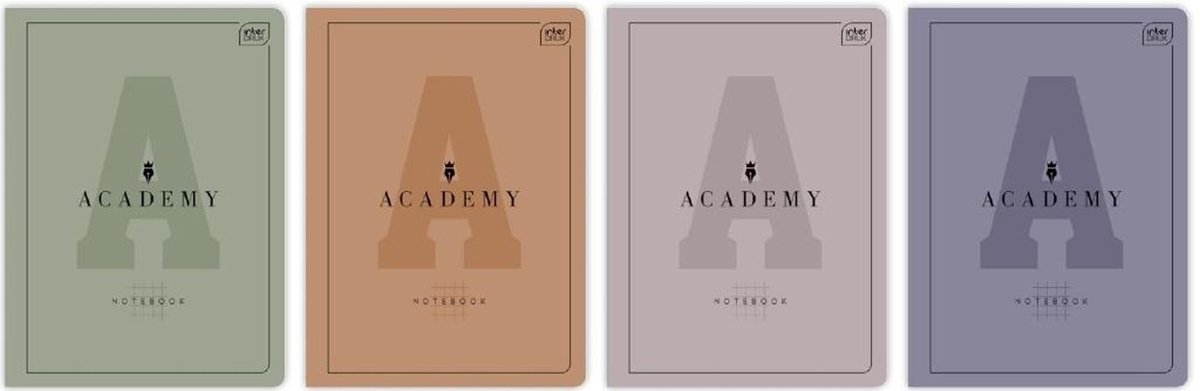Notitieblok A5/60 vel met ruitjes Academy (10 stuks)