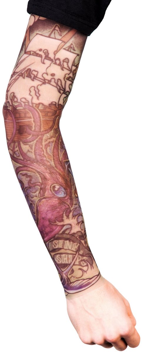 Octopus Tattoo Mouw - Carnaval Halloween Feest