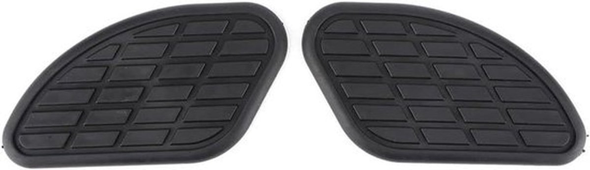 Motorbrandstoftank Tractiebeschermers - Universele Kniegreepstickers - Anti-slip - Zwart - Gasbenzine Pads - Vintage - Geschikt voor Motor - 1 paar