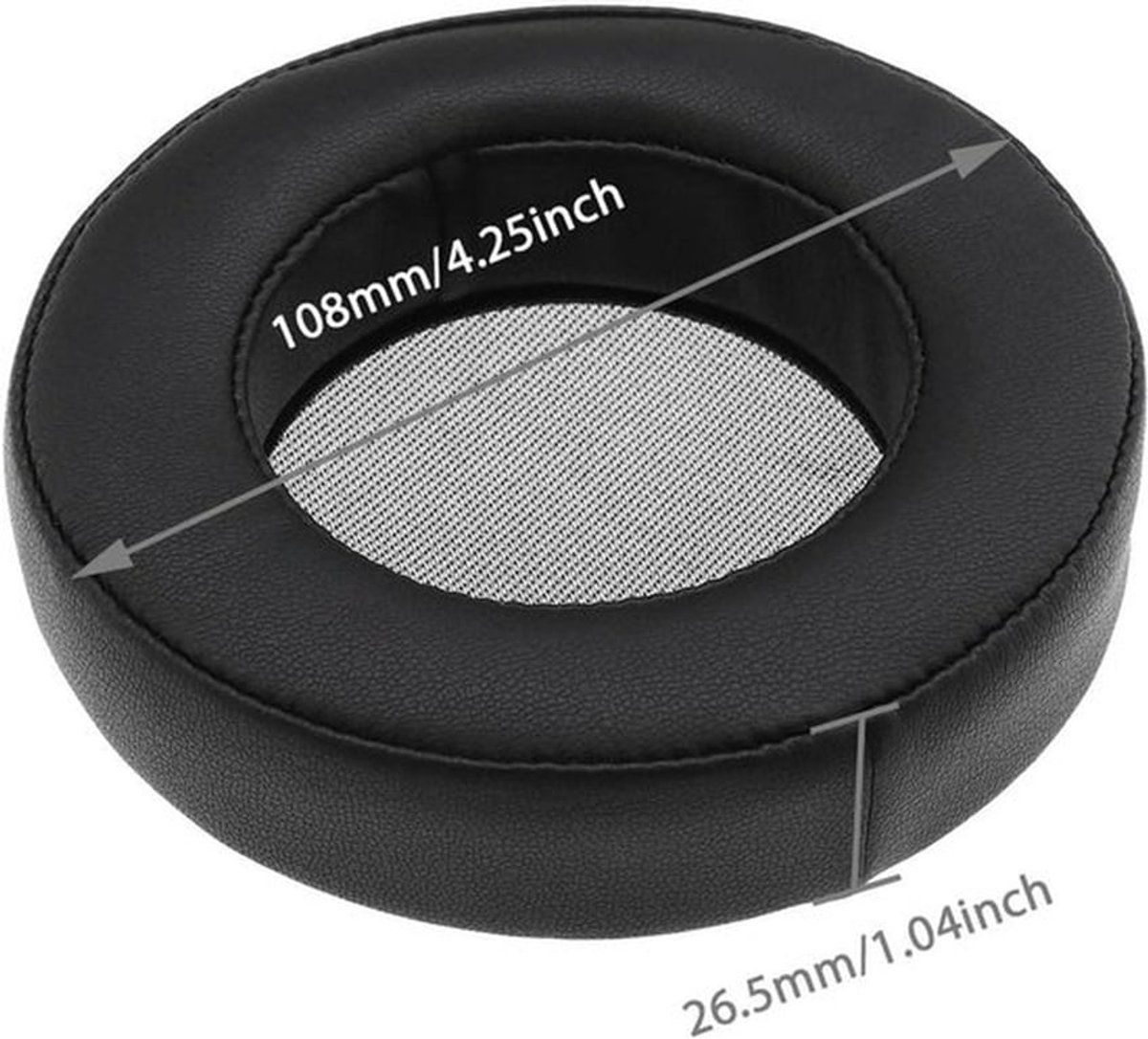 - Vervangende Eiwit Lederen Oorkussens - Hoofdtelefoon Reparatie Onderdelen - Zwart - Compatibel met AKG K701 K702 Q701 Q702 K601 K612 K712 - Headset - Vervanging - Geschikt voor - Zwart - 1 Paar Oorkussens.