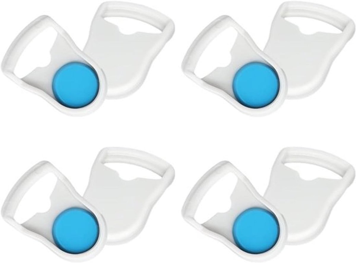 Overdrukhoofddekselclips - Magnetische Clips - Snelkoppeling - Accessoires - Overdrukmasker - F20 F30 N20 - Geschikt voor - 4 Paar - Zwart - Makkelijk te bevestigen met de magnetische clips, accessoires voor overdrukaccessoires.