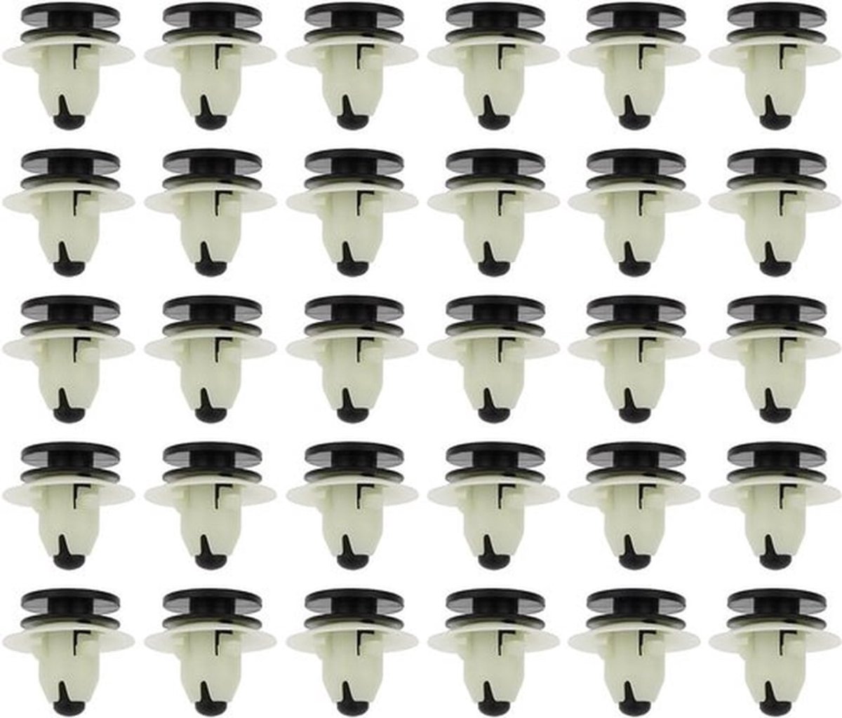 Auto Zijrok Dorpel Moulding Trim Clips - Onderdelen - Set van 30 - Zwart - Bevestigingsclips - Voor Volvo S60, S60 Cross Country, S60L en V60