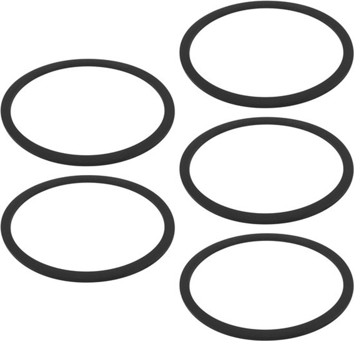 - Branderkap Pakking - 5 stuks - RVS - Ingebouwd Fornuis - Zwart - Compatibel met Cramer - Compatibel met Dometic - Geschikt voor 59x52x1.5mm.