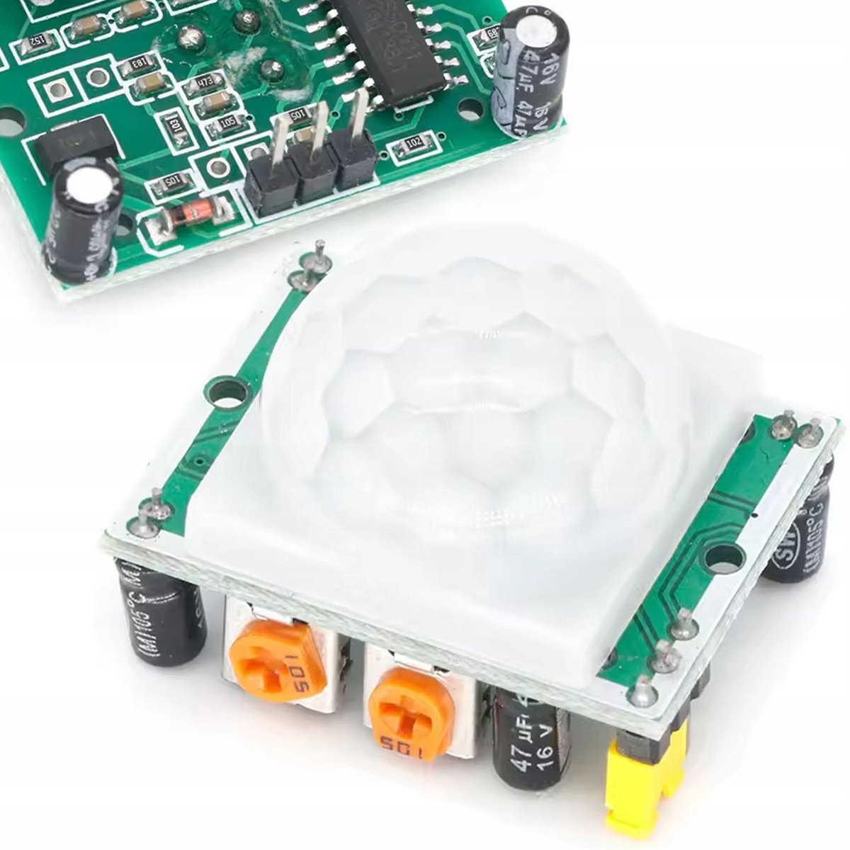 Rosfix Bewegingssensor PIR HC-SR501 - Regelbare Gevoeligheid en Tijd - 5–20V, 7m, 120°