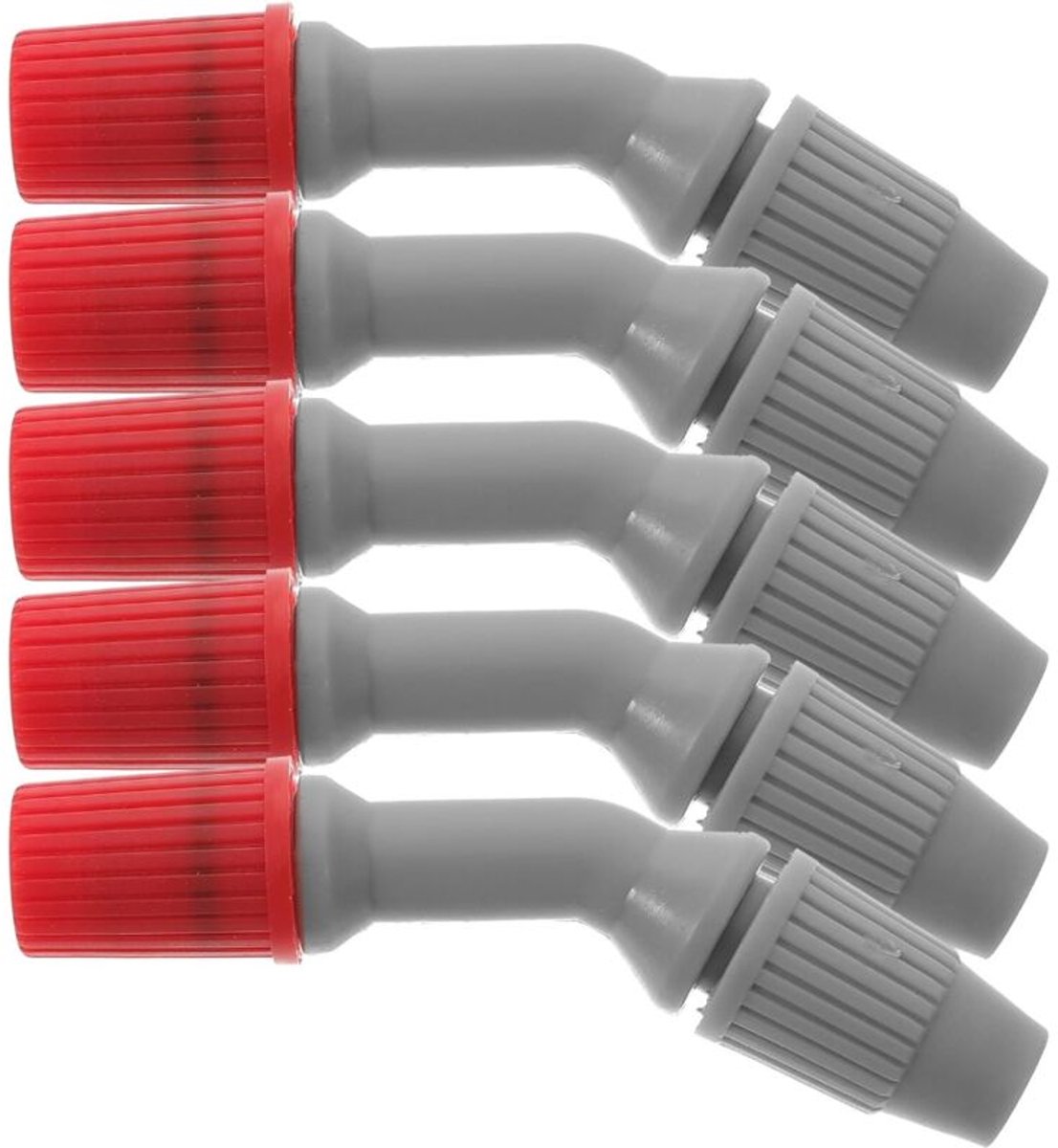 Een set van 5 watersproeiers geschikt voor de tuinslang, vervangende sproeieronderdelen en sproeiaccessoires.