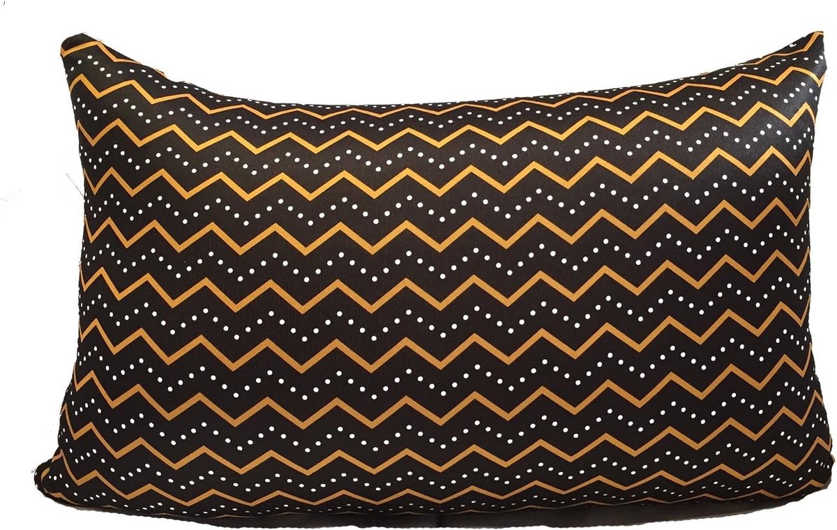 Vierkant anti-stress kussen - Oranje - 36 x 24 cm - Luxe Lycra met Aanpasbare Vulling - Voor Ontspanning en Ondersteuning