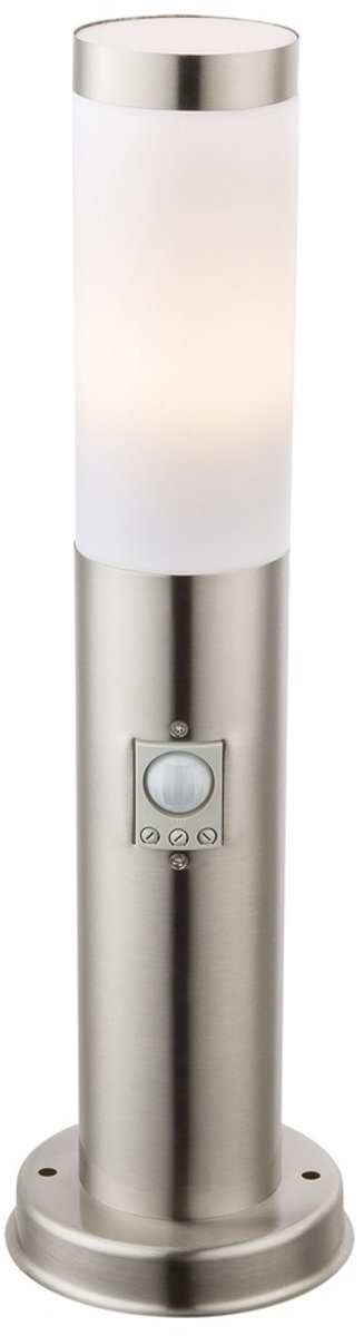 Globo Tuinlamp Boston Led RVS met wit en sensor - 3158SLED