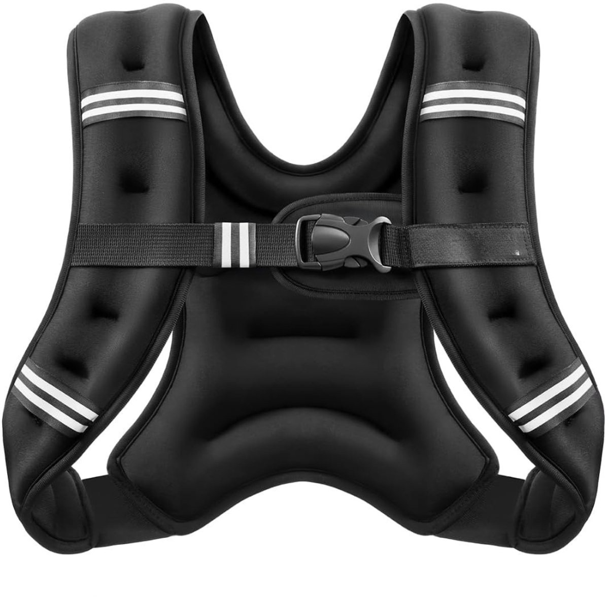 KIRA® Gewichtsvest - Comfortabele Pasvorm voor Krachttraining, Hardlopen & Fitness - Verstelbaar - Zwart - 29cm x 26cm x 11cm