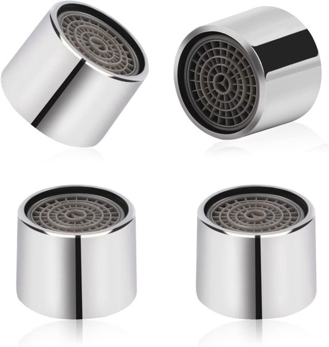 Waterbesparende kraanbeluchters voor keuken en badkamer, 4 stuks, M22 formaat