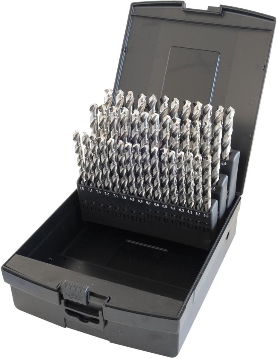 Set spiraalboren DIN338 HSSE-geslepen type N 6-10mm FORTIS