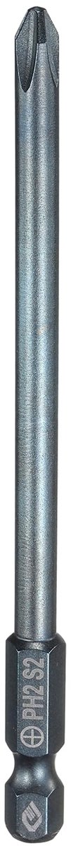 Phillips schroevendraaier bit set PH2 met 1/4" zeskant schacht en 100mm lengte