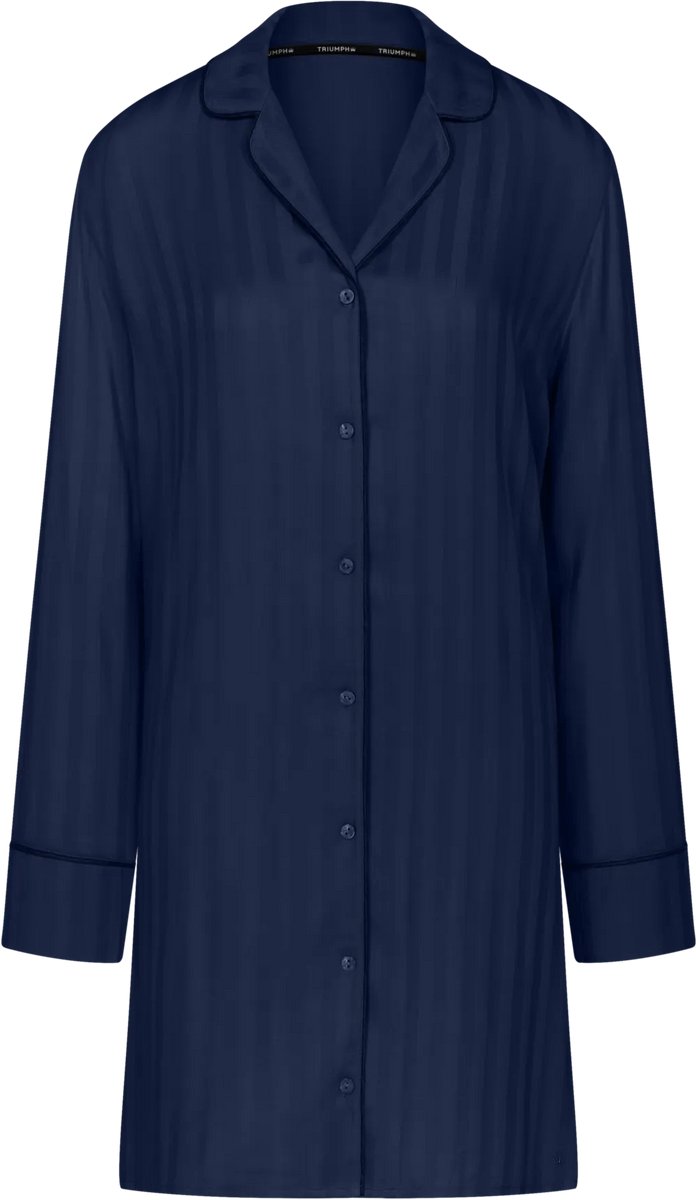 Triumph Amourette Jacquard NDW Dames Nachthemd - BLAUW