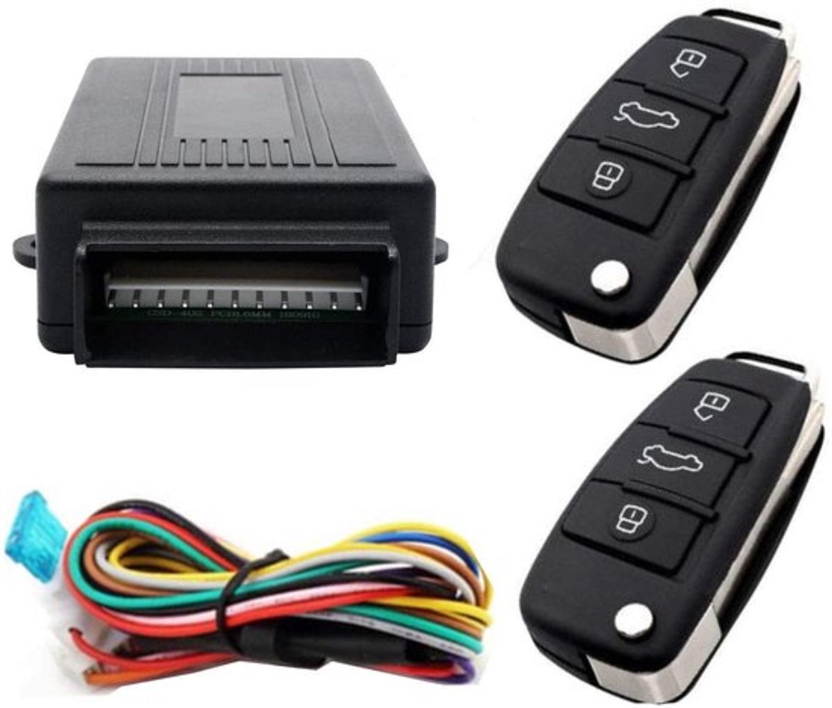 Dailygoody - auto anti-diefstal alarm - afstandsbediening - 60-100
