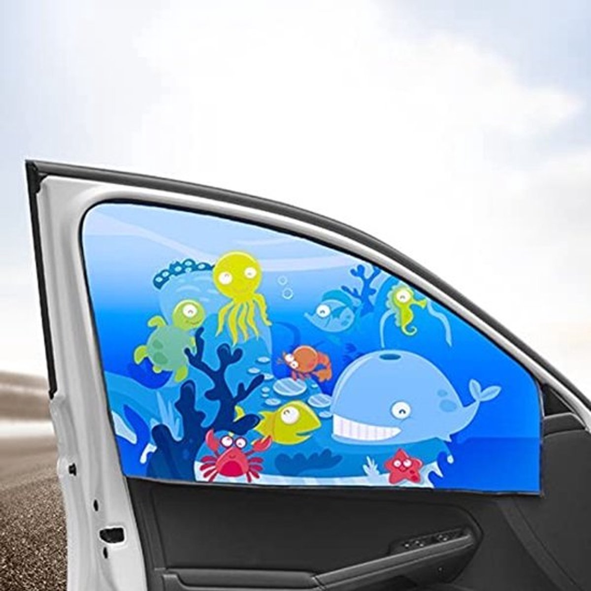 VT Goods - Auto Zonnescherm - Magnetisch Hitteschild - Zwart 80x50 cm
