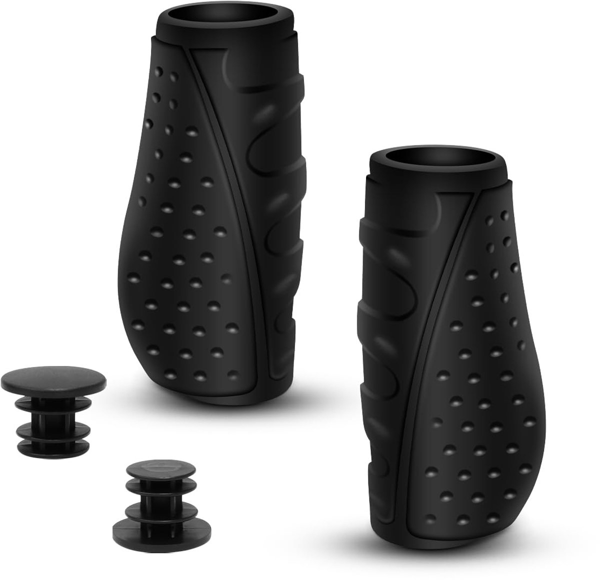 MTB-handgrepen, antislip, rubber, ergonomische fietshandgrepen, stuurgrepen voor 22 mm, universele fietshandgrepen