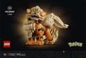 LEGO Arcanine met oranje en beige blokken, met de tekst LEGO en Pokémon.