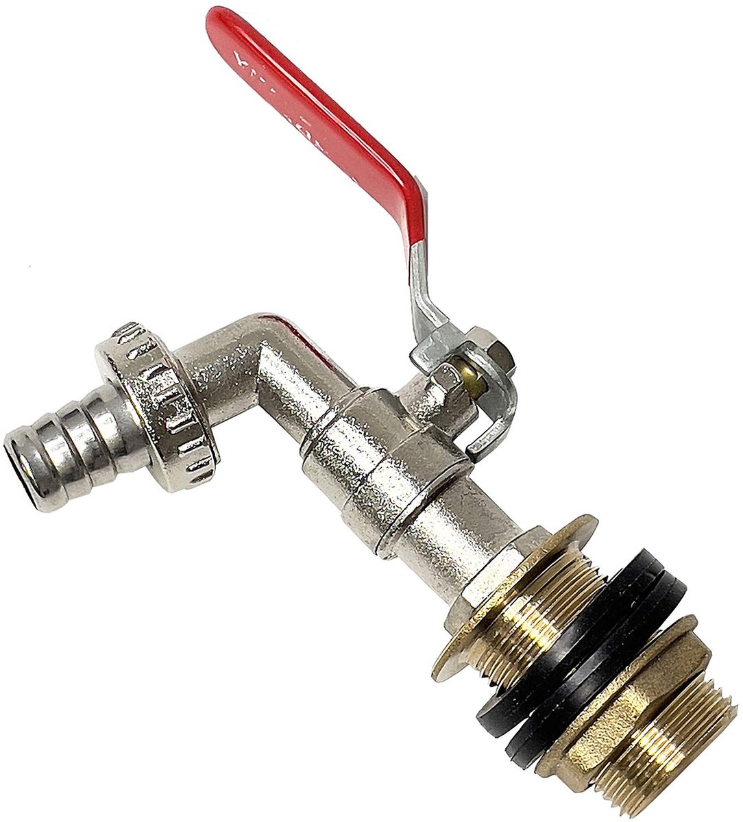 + tapkraan 16 mm schroefverbinding 1/2" IG 3/4 AG (H02F01)