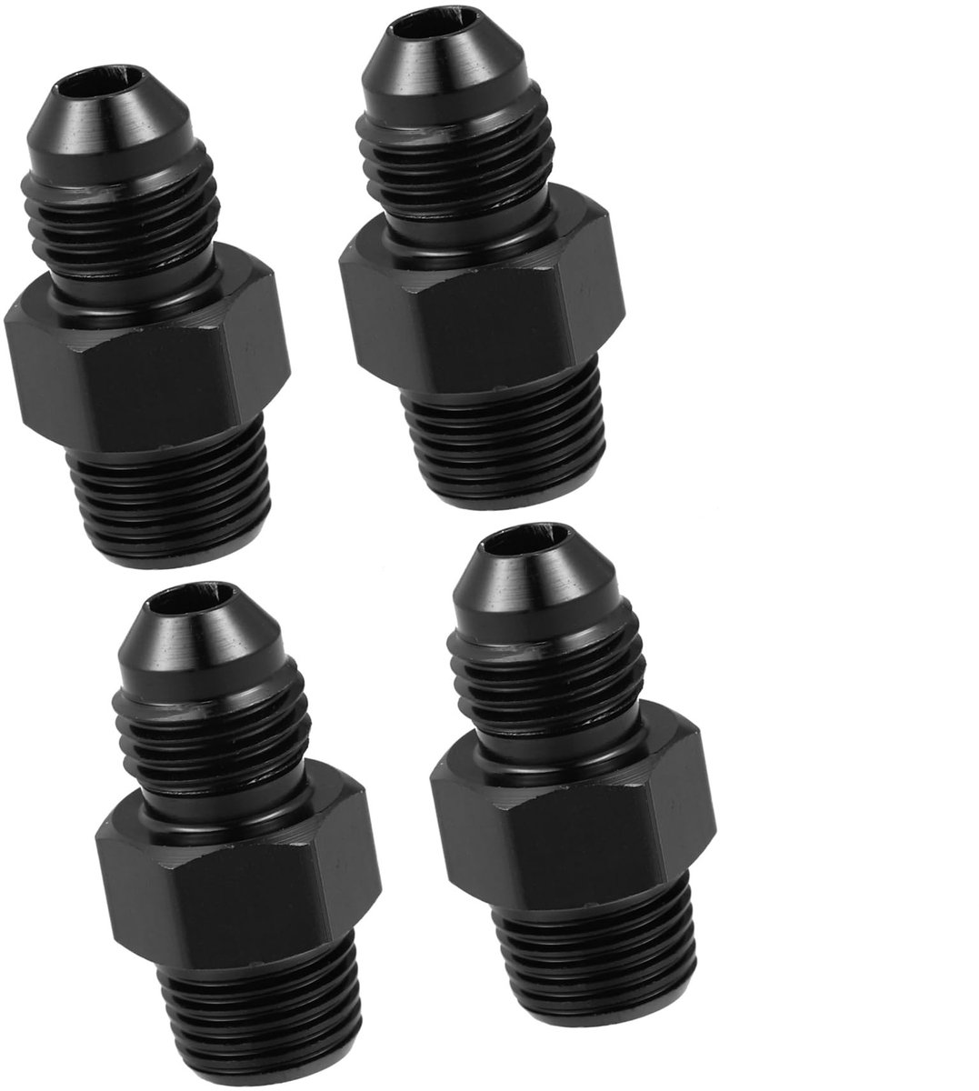 Dailygoods - AN3 Mannelijk naar 1/8 Inch Adapter - Slangaansluiting - Zwart - Eenvoudig te monteren - Duurzaam ontwerp - Geschikt voor autosystemen