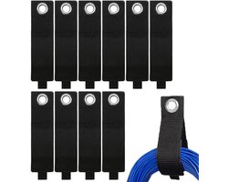 10 stuks - Stevige kabelbinders - Kabelbinders - Gereedschapshaken - Stevige nylon verlengsnoerorganizers - Gewichtsbanden met kliksluiting - Verstelbare en robuuste binders - 50*330mm - Voor het opbergen van slangen touwen en kabels