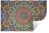 Sticker Muursticker mosaïque marocaine - vue de dessus mosaïque marocaine - 30x20 cm - film adhésif autocollant - sticker mural repositionnable