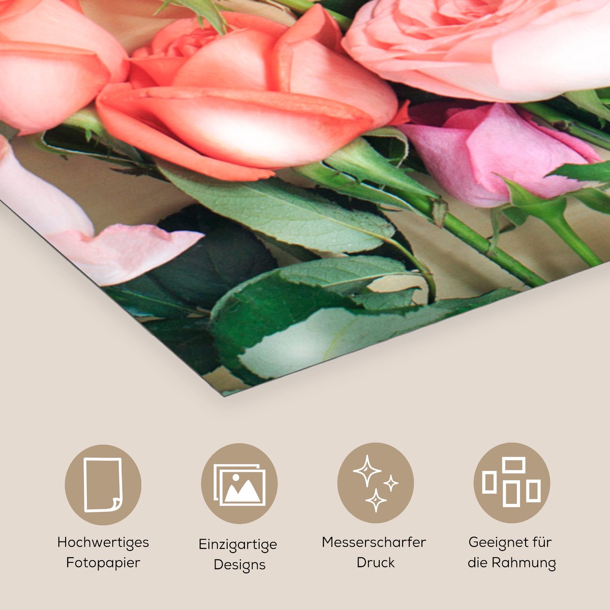 Poster 60x120 cm - Bloemen - Rozen - Gieter - Posters - Kamer decoratie - Wanddecoratie wo