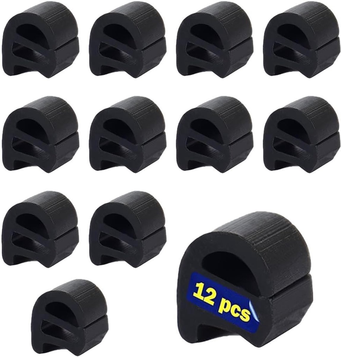 Rubber Voeten 9 mm x 10 mm, Set van 12, Vervangende Ondersteuning voor Keuken Grill, Krasbestendige Rubber Poten voor Grillrooster en Keukenaccessoires