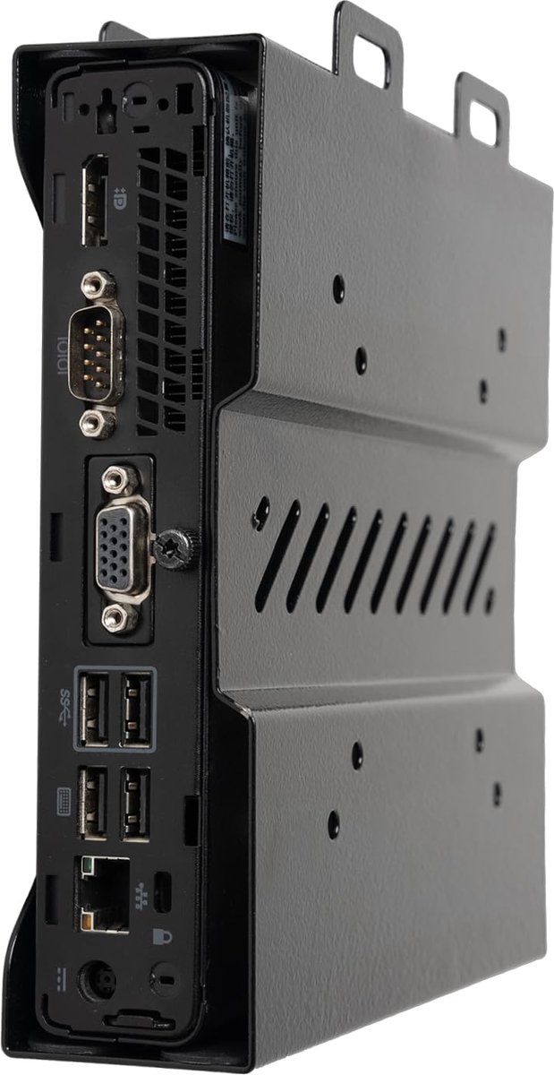 Metalen houder Compatibel met Dell Mini PC-houder Montagebeugel Vorm Factor Behuizing, VESA-bevestigingsadapter Onderbouw en Muurbeugel Geschikt voor MFF3040, 3046, 3050, 3070, 3080, 5050,