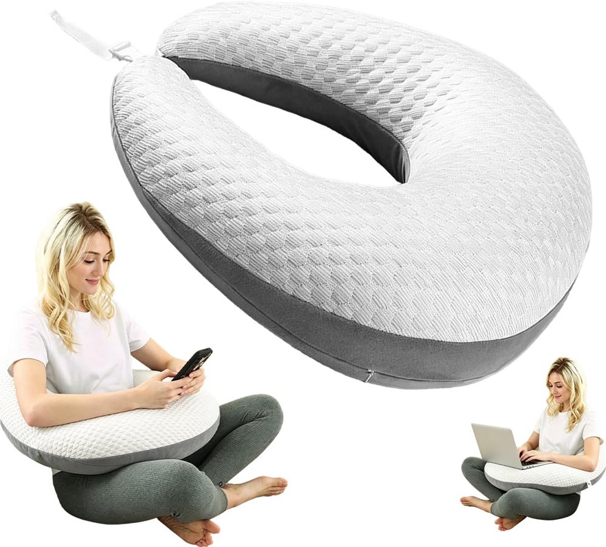 kussen, ergonomisch Crealis kussen, gebreid kussen ter ondersteuning, haakkussen, steunkussen, gaming-kussen, ergonomisch gaming-armkussen voor handwerk, lezen, gaming, werk