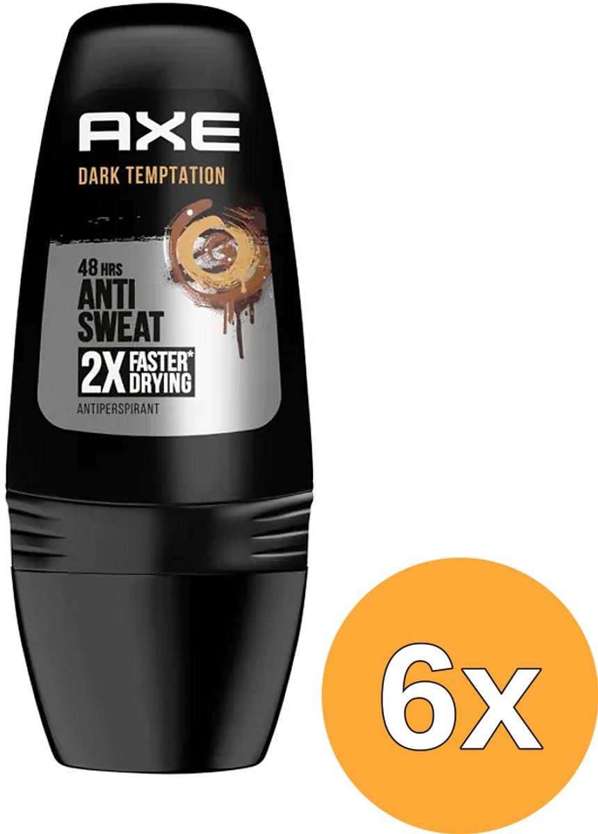 6x Axe Anti Sweat Dark Temptation Deoroller (50 ml)
