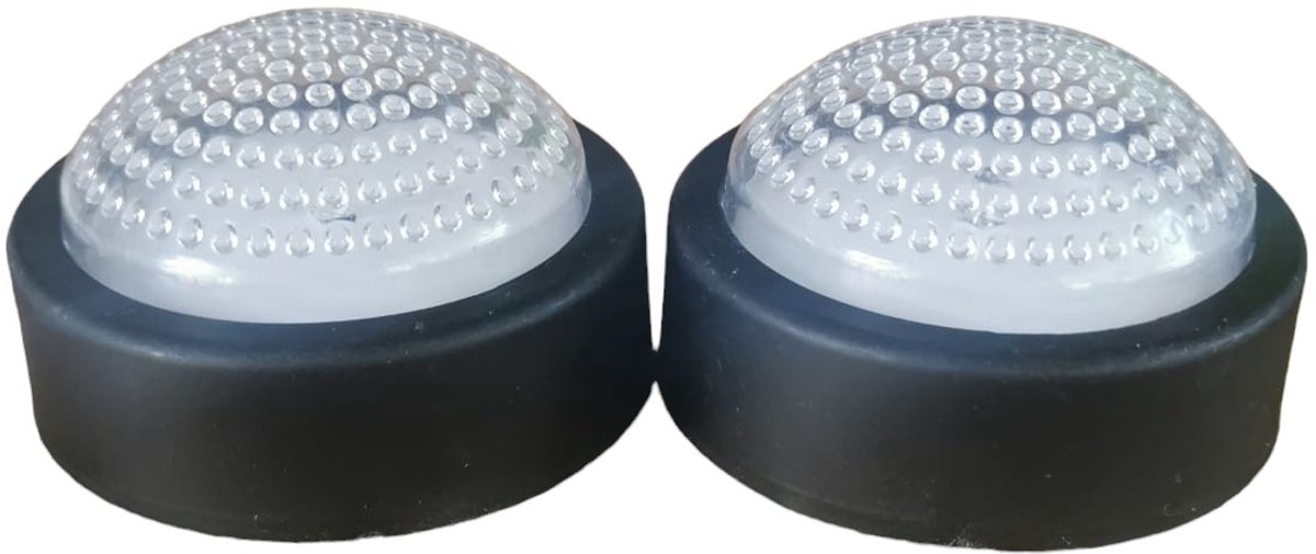Han-Bar® Nachtlampje LED - nachtlampje baby - Kipit - 2 STUKS - 8 cm - Zwart - nachtlampje kinderen - Ronde - LED-Lampen - Nachtlamp