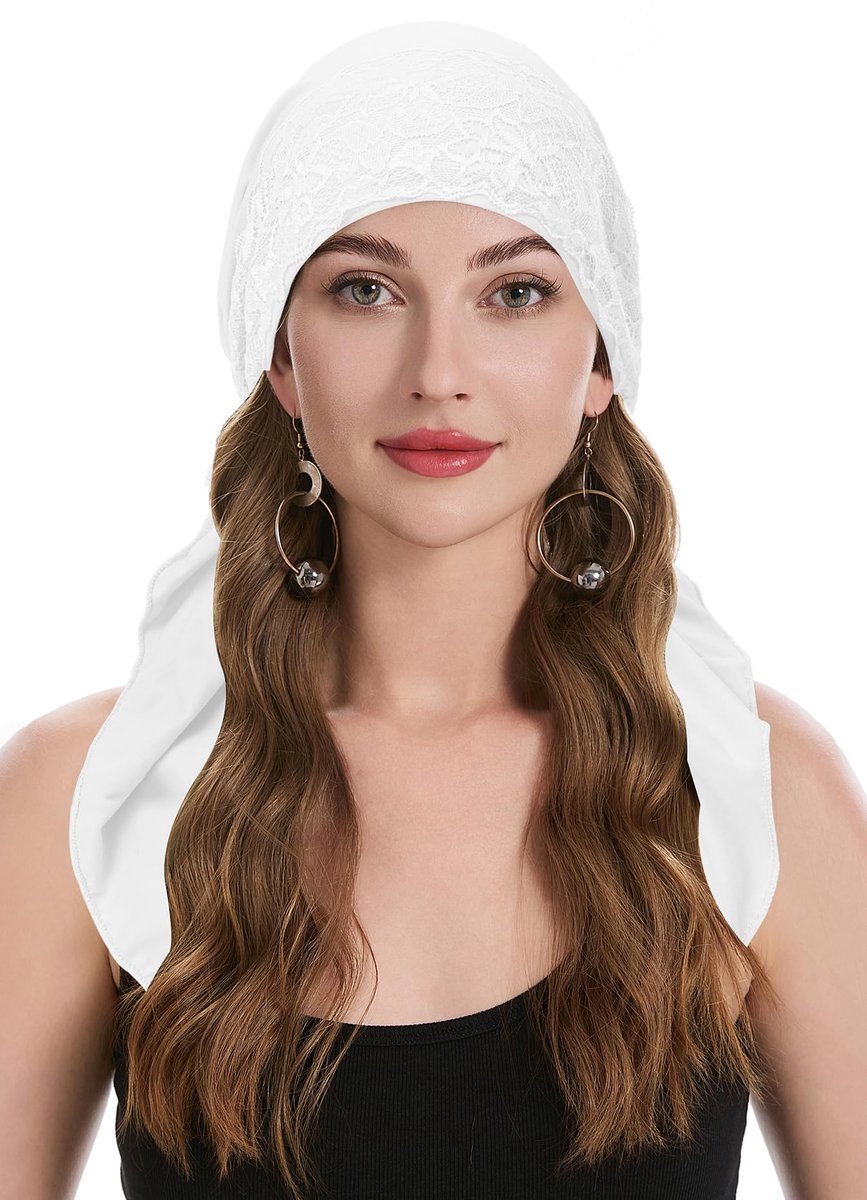 ZLYC Chemo Headwear Pre Gebonden Hoofd Sjaal Headwraps Lichtgewicht Beanie Hoed voor Vrouwen