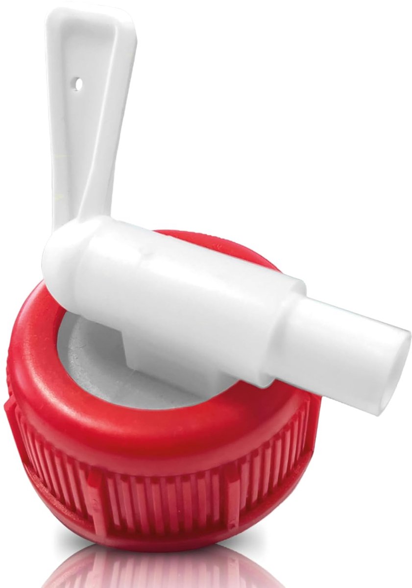 CLEAN Aftapkraan DIN45 voor jerrycan, doseerkraan en vulhulp voor reinigingsmiddelen, druppelvrij en schoon doseren voor jerrycans van 2 l, 5 l en 10 l