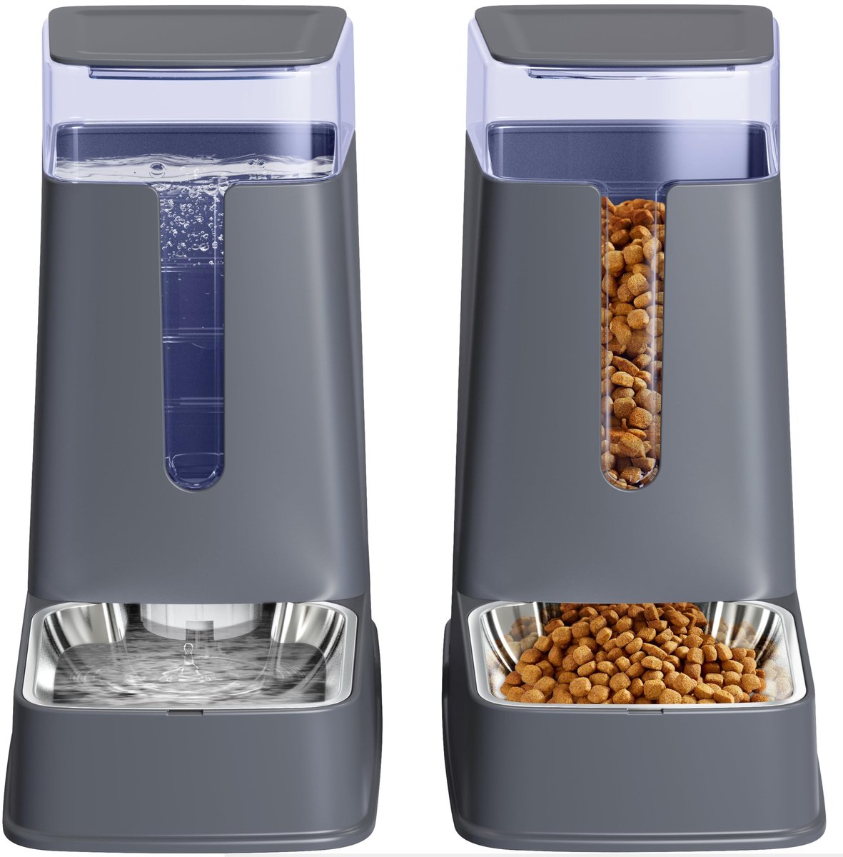 Dailygoods- Kattenvoerdispenser Automatisch - Hondenvoerdispenser - Waterdispenser - 3,5 L - Vaatwasmachinebestendig - Geschikt voor binnen/buiten - Voerautomaat
