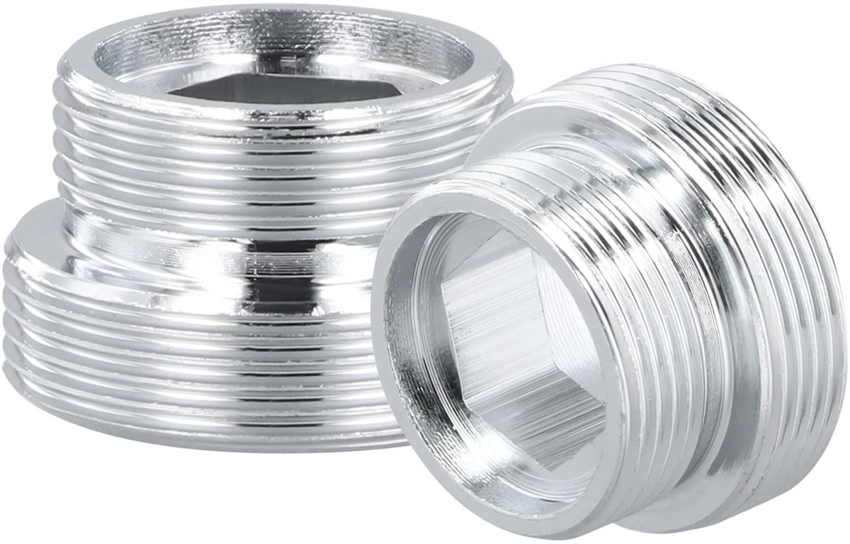 Dailygoods - 2 stuks waterkraan adapter, waterkraan buitendraad adapter, waterkraan aansluiting voor keukenwastafel (M18 - M22)