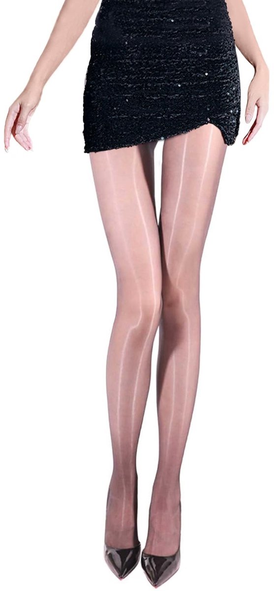 Dailygoods- Panty Glanzend 5D - Naadloos - Transparant - Ultradun - Open/gesloten kruis - Geschikt voor 158-178 cm - Kousen
