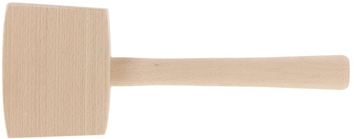Dailygoods- Houten Hamer 500 gram - Timmermanshamer - Beukenhout - Ovaal Handvat - Slagkop 90x115 mm - Hoogwaardige Kwaliteit