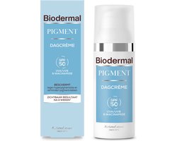 Biodermal Pigment Dagcrème SPF 50, 50ml - Beschermt tegen hyperpigmentatie en vermindert…