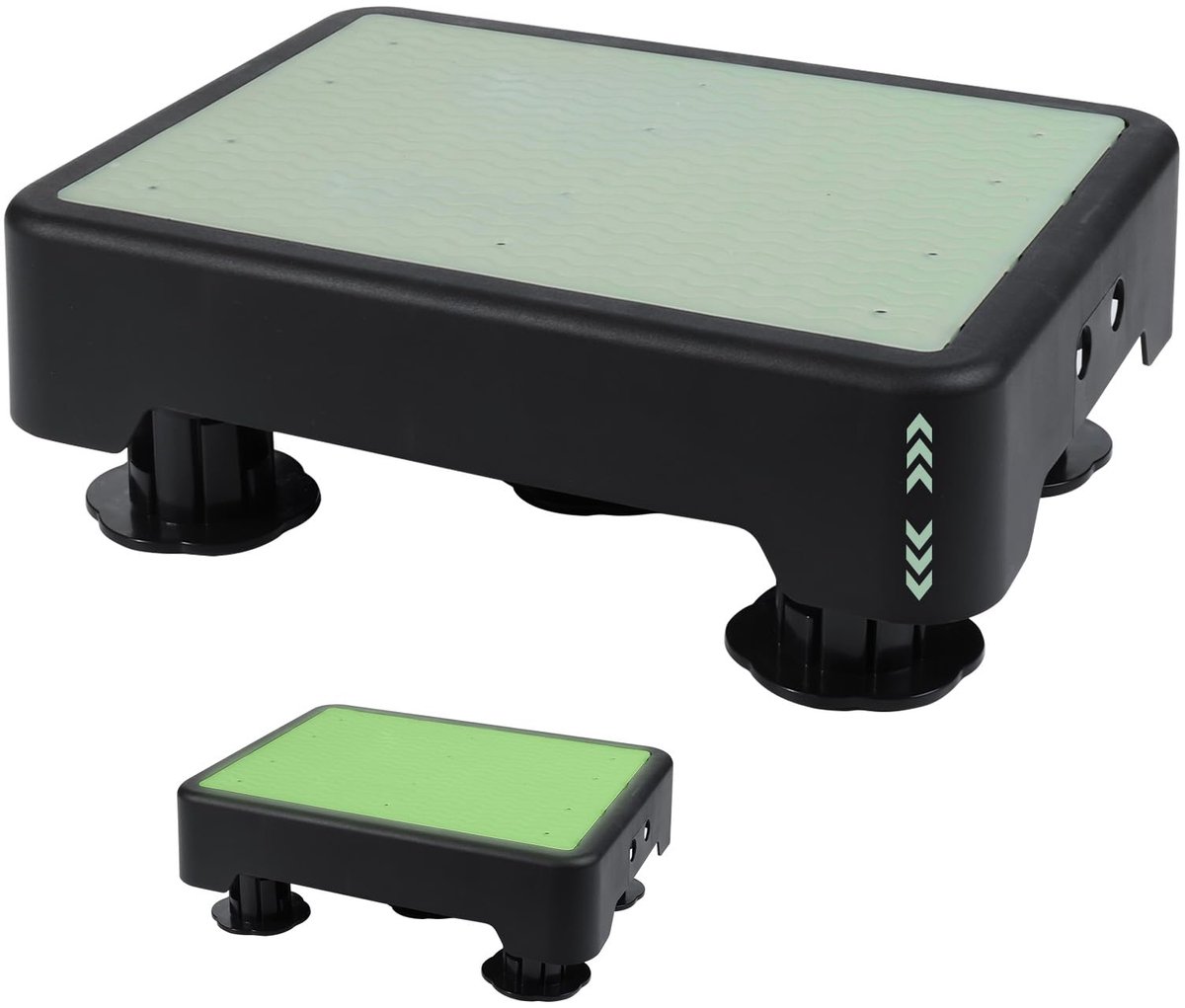antislip halve trede, 3-traps in hoogte verstelbare trede met nagloeifunctie, draagbare opstapkruk tot 200 kg, traphulp voor senioren, opstapkruk voor badkamer, auto, caravan, outdoor
